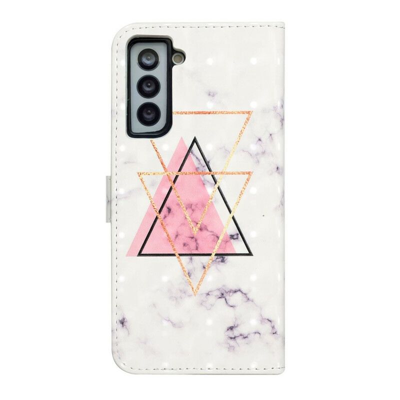 Flip Kotelot Samsung Galaxy S21 Fe Glitter Triangle