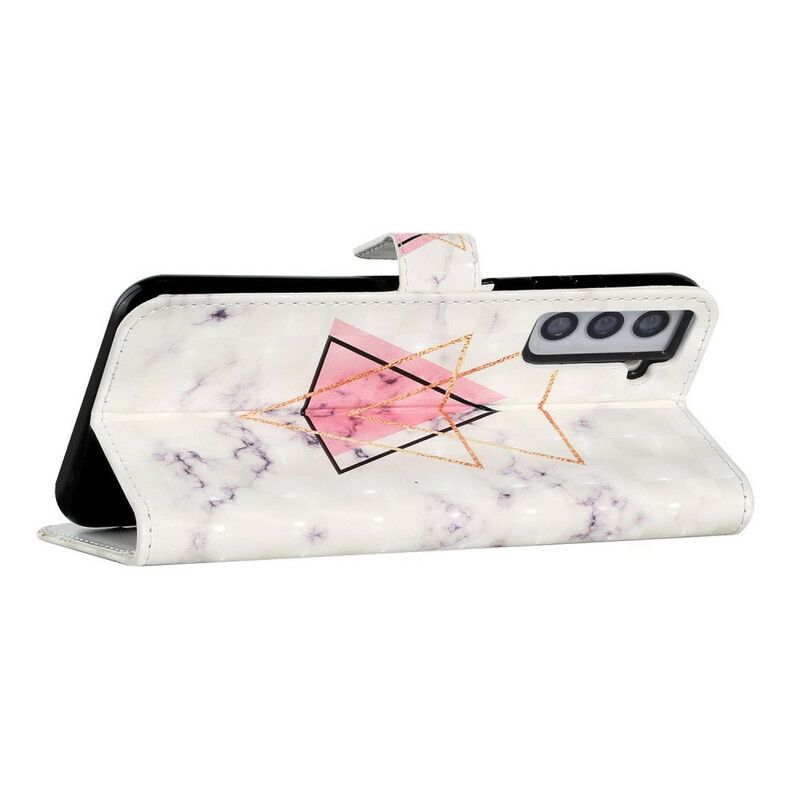 Flip Kotelot Samsung Galaxy S21 Fe Glitter Triangle