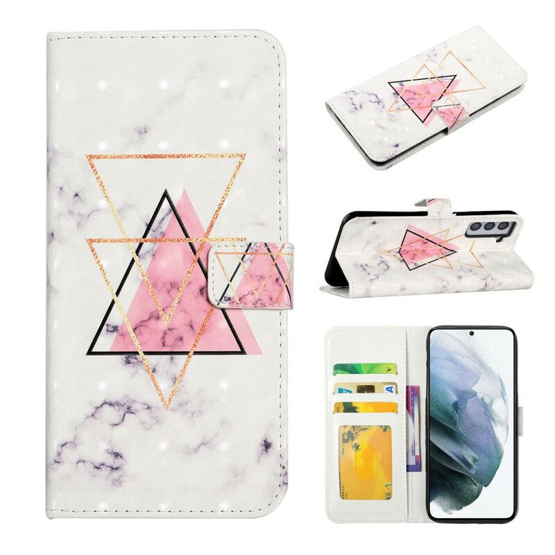 Flip Kotelot Samsung Galaxy S21 Fe Glitter Triangle