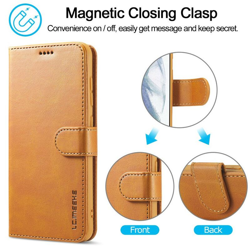 Flip Kotelot Samsung Galaxy S21 Fe Lc.imeeke Leather Effect