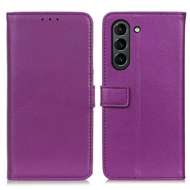 Flip Kotelot Samsung Galaxy S21 Fe Litchi Premium Faux Leather