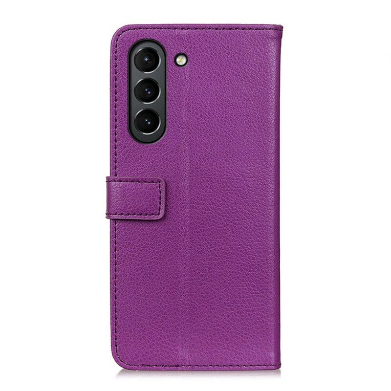 Flip Kotelot Samsung Galaxy S21 Fe Litchi Premium Faux Leather