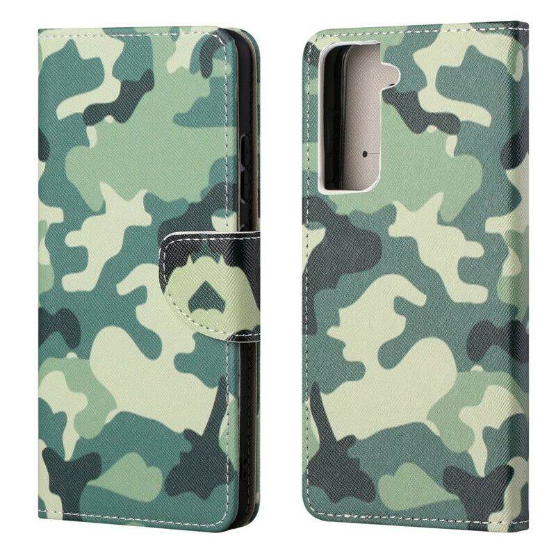 Flip Kotelot Samsung Galaxy S21 Fe Military Camouflage