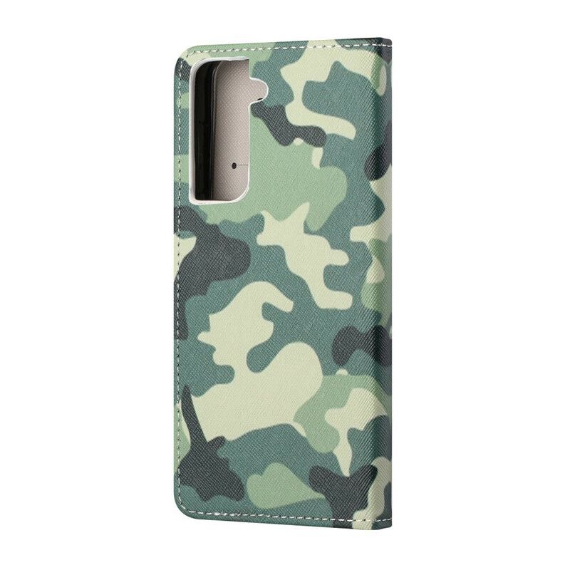 Flip Kotelot Samsung Galaxy S21 Fe Military Camouflage