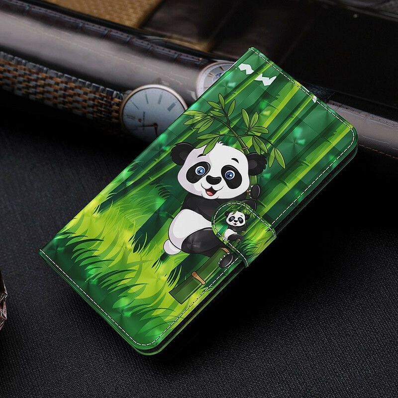 Flip Kotelot Samsung Galaxy S21 Fe Panda Ja Bambu Suojakuori