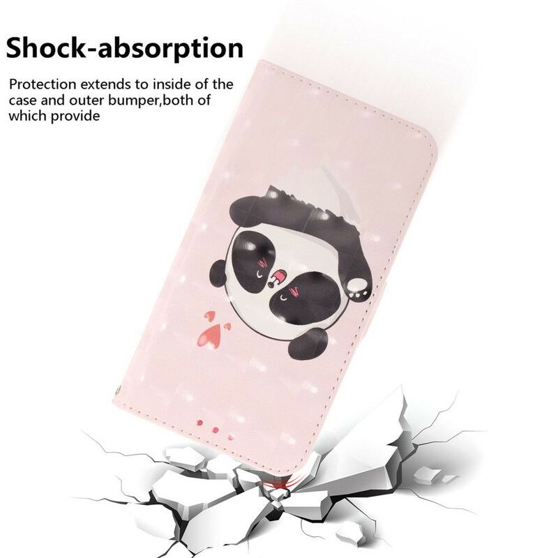 Flip Kotelot Samsung Galaxy S21 Fe Panda Love Strappy