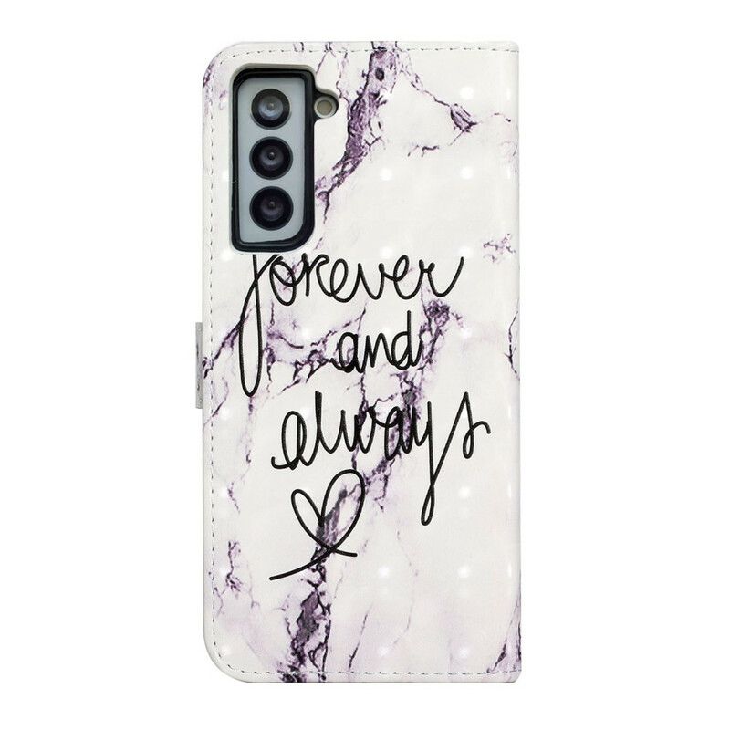 Kotelot Samsung Galaxy S21 Fe Puhelinkuoret Marble Forever & Always