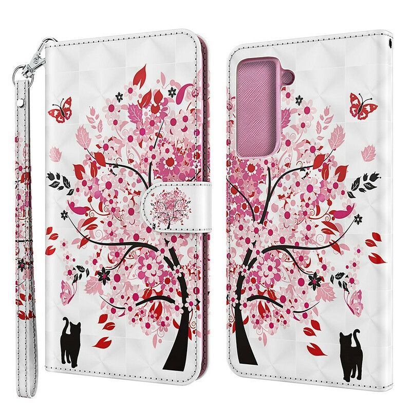 Kotelot Samsung Galaxy S21 Fe Puhelinkuoret Pink Tree