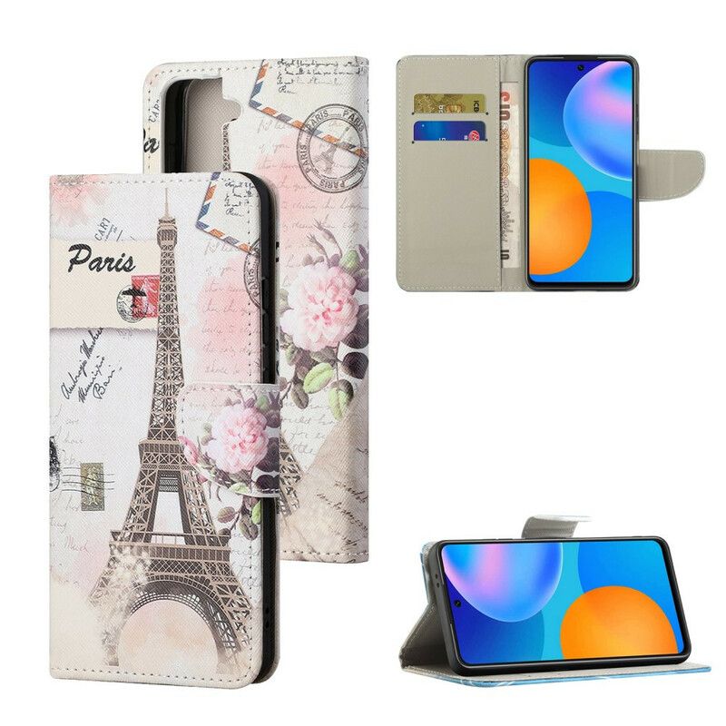 Kotelot Samsung Galaxy S21 Fe Retro Eiffel-torni