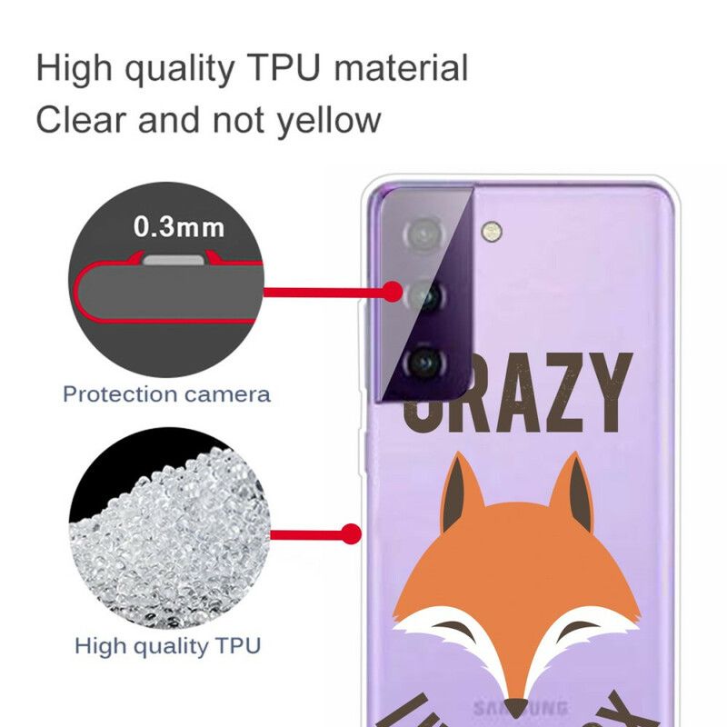 Kuori Case Samsung Galaxy S21 Fe Puhelinkuoret Fox / Crazy Like A Fox