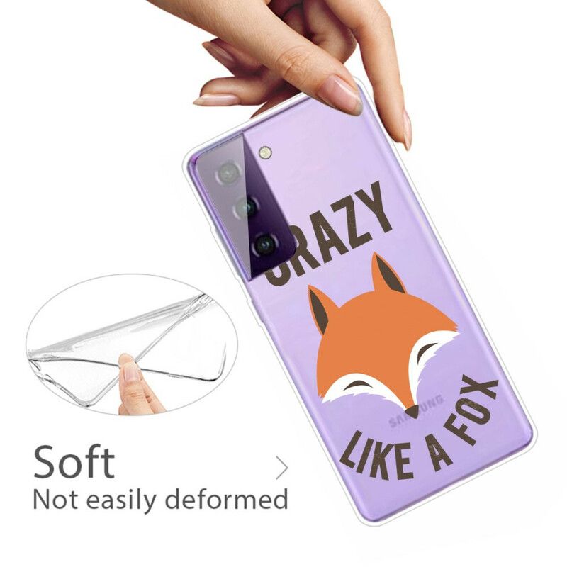 Kuori Case Samsung Galaxy S21 Fe Puhelinkuoret Fox / Crazy Like A Fox