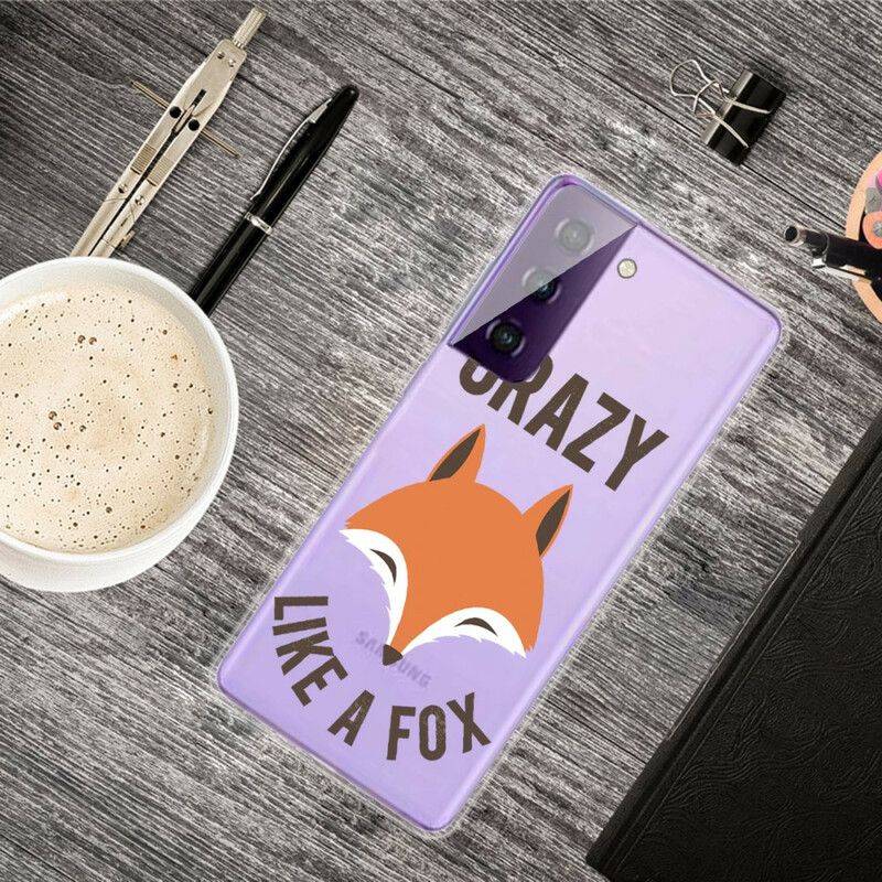 Kuori Case Samsung Galaxy S21 Fe Puhelinkuoret Fox / Crazy Like A Fox