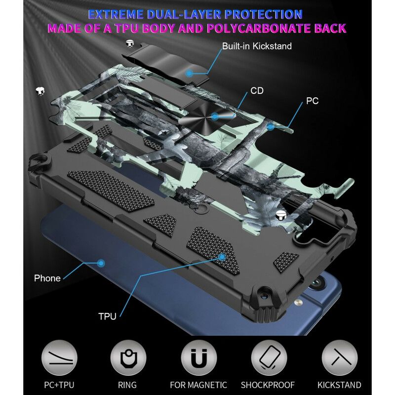 Kuori Case Samsung Galaxy S21 Fe Puhelinkuoret Naamiointi Irrotettava Tuki