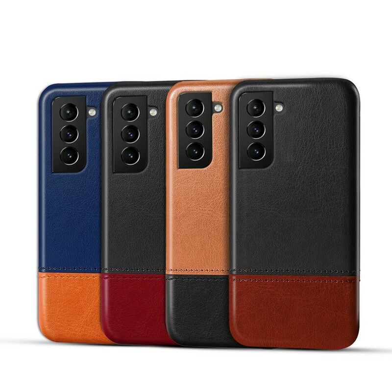 Kuori Samsung Galaxy S21 Fe Bicolor Leather Effect Ksq Suojakuori