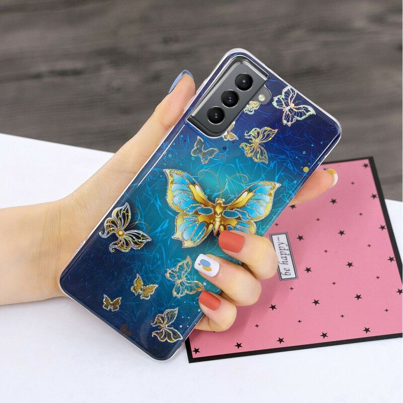 Kuori Samsung Galaxy S21 Fe Butterflies Design