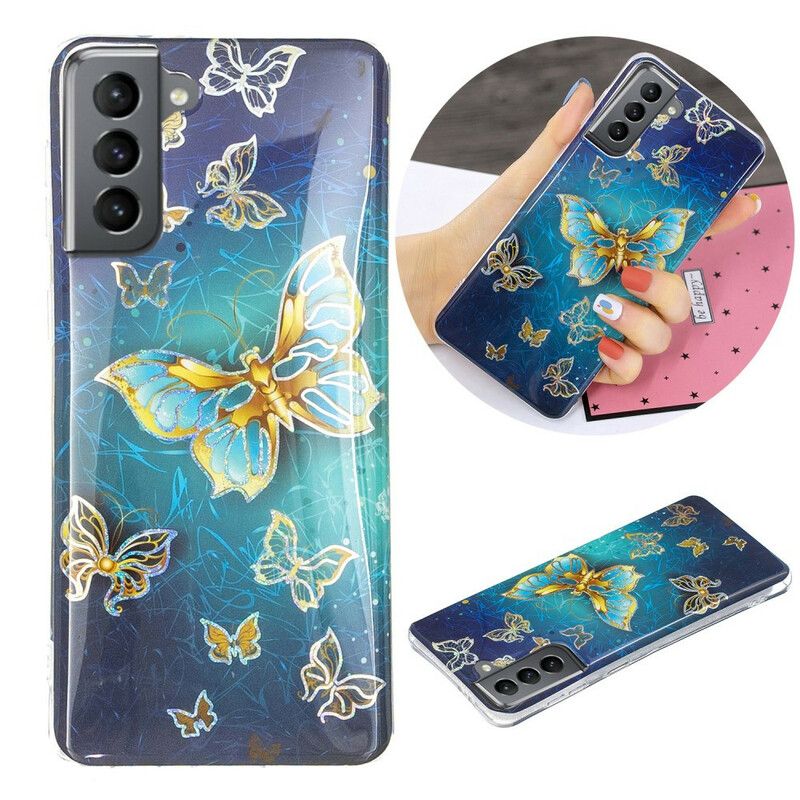 Kuori Samsung Galaxy S21 Fe Butterflies Design