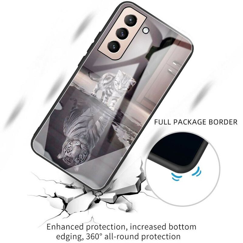 Kuori Samsung Galaxy S21 Fe Tempered Glass Ernest The Tiger Suojakuori