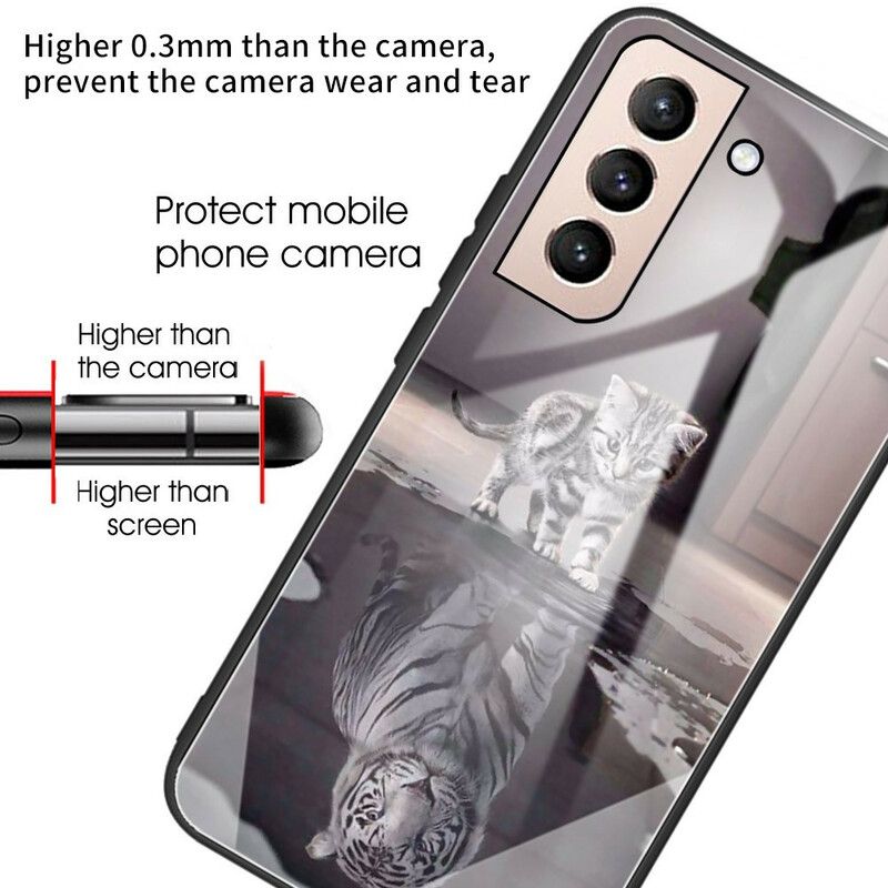 Kuori Samsung Galaxy S21 Fe Tempered Glass Ernest The Tiger Suojakuori