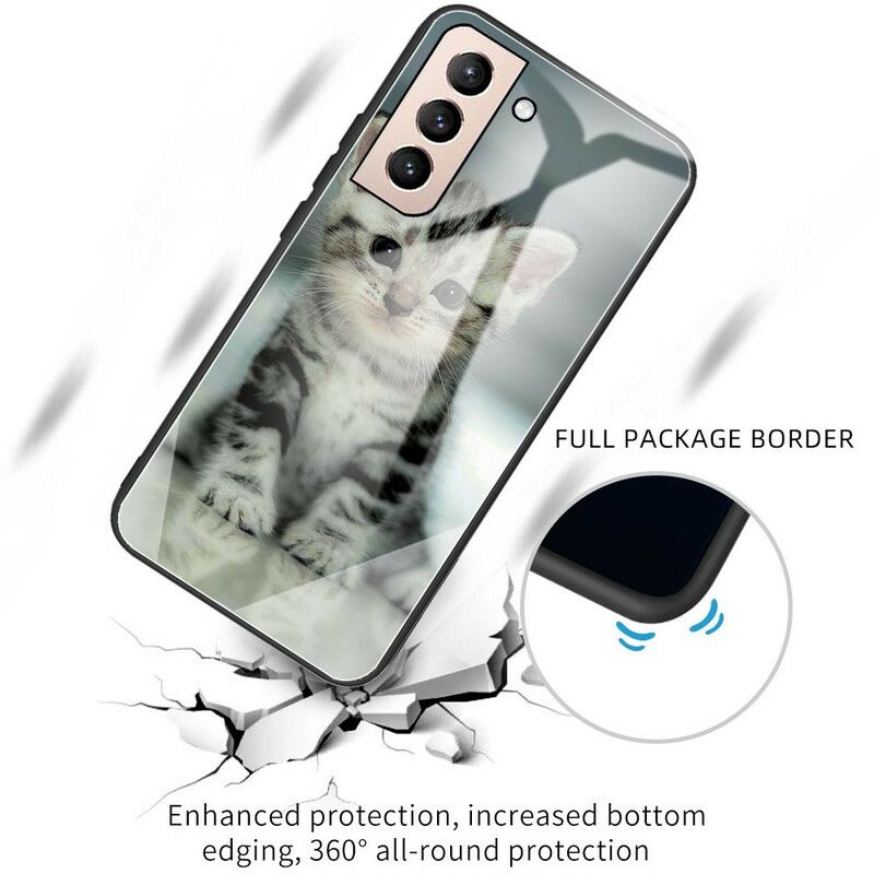 Kuori Samsung Galaxy S21 Fe Tempered Glass Kitten Suojakuori