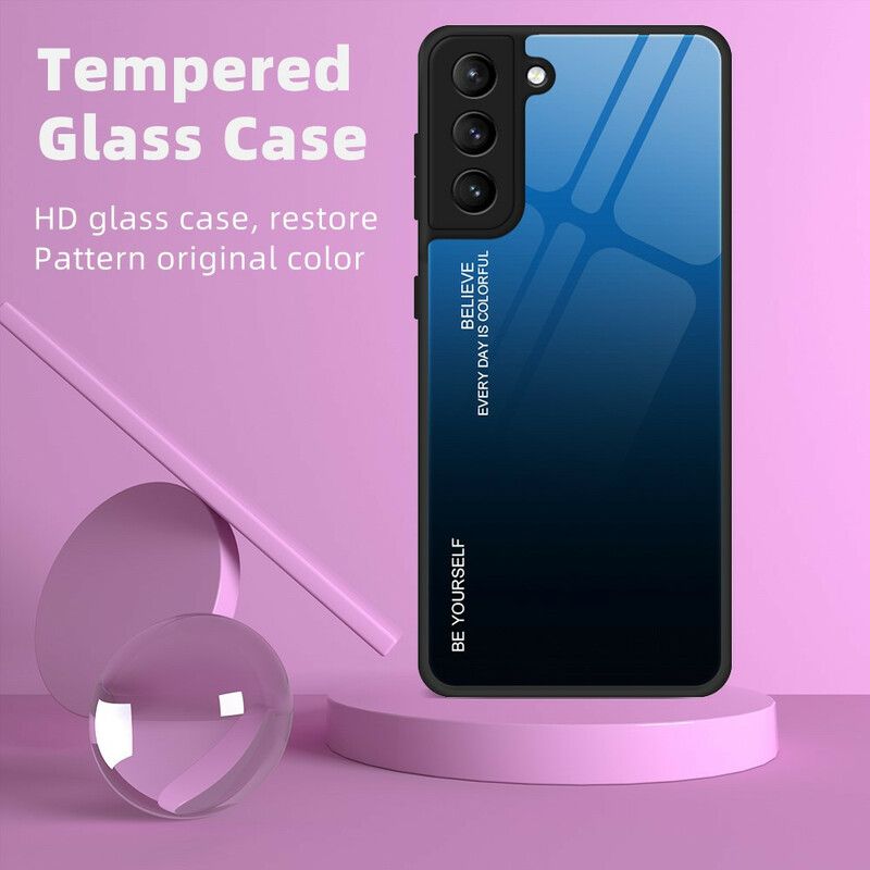 Kuori Samsung Galaxy S21 Fe Tempered Glass Ole Oma Itsesi