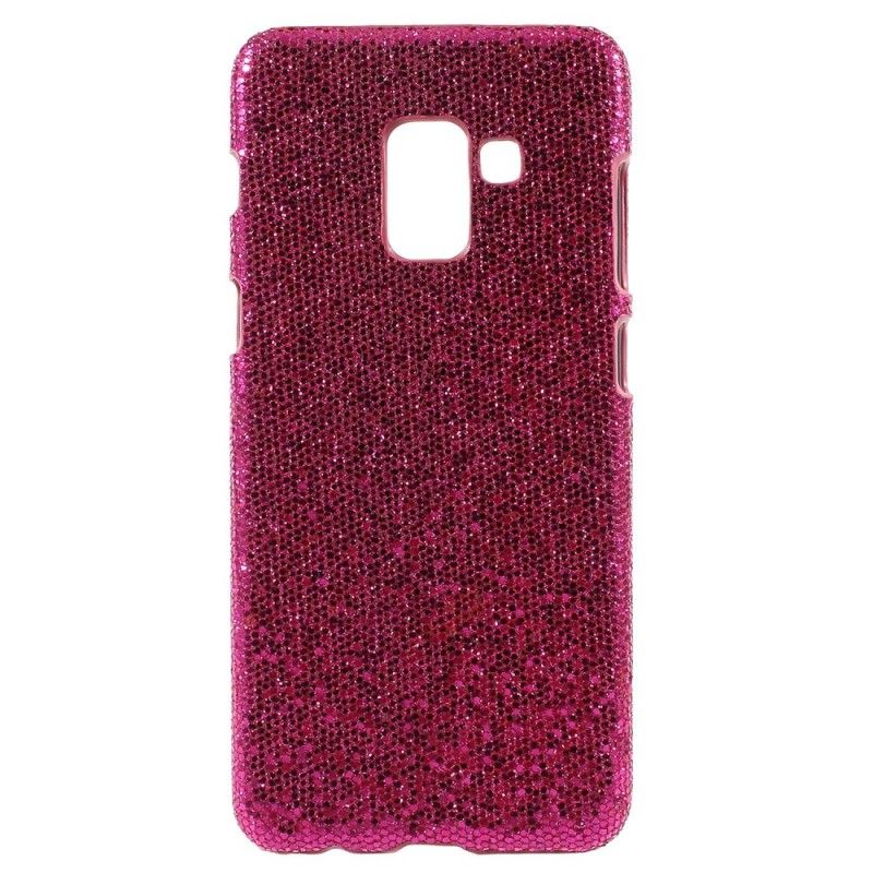 Case Kuoret Samsung Galaxy A8 Hopea Musta Puhelinkuoret Paljetteja