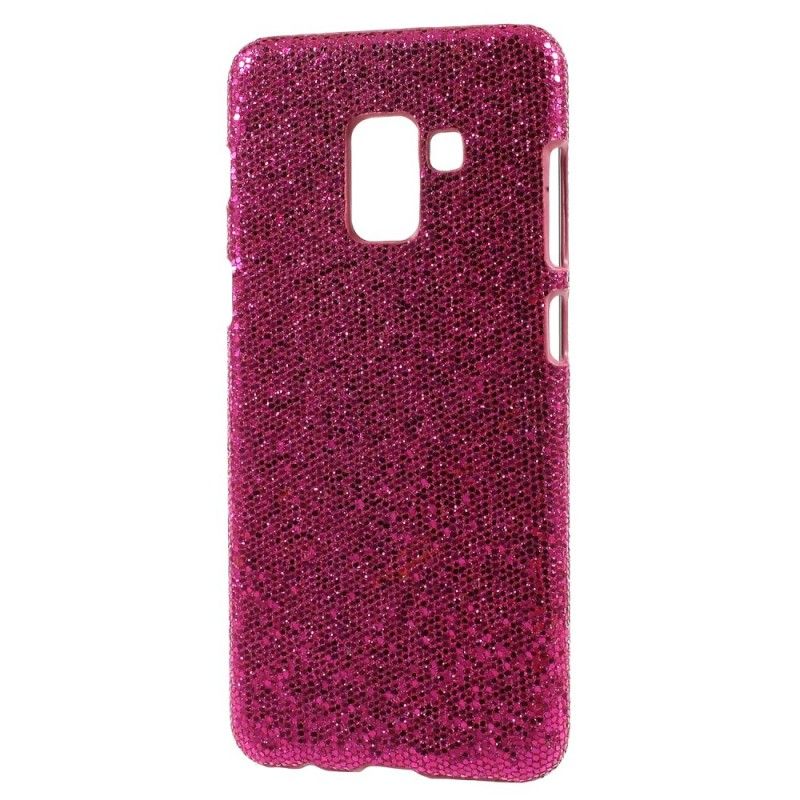 Case Kuoret Samsung Galaxy A8 Hopea Musta Puhelinkuoret Paljetteja