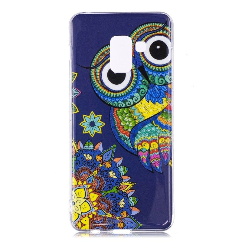 Case Kuoret Samsung Galaxy A8 Puhelinkuoret Fluoresoiva Mandalapöllö