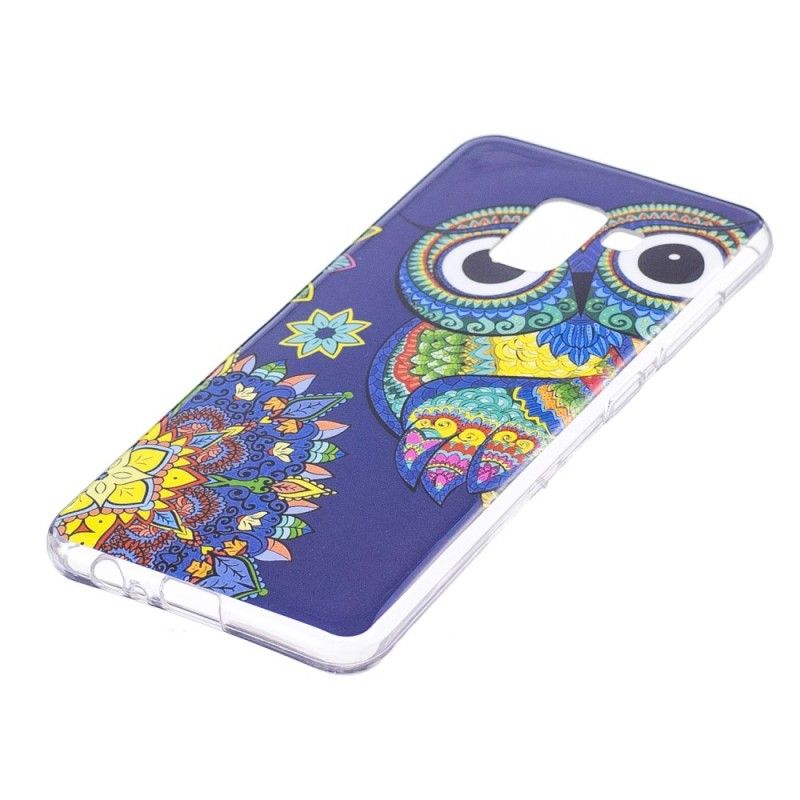 Case Kuoret Samsung Galaxy A8 Puhelinkuoret Fluoresoiva Mandalapöllö