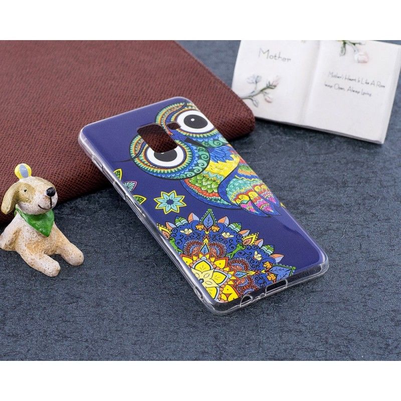 Case Kuoret Samsung Galaxy A8 Puhelinkuoret Fluoresoiva Mandalapöllö