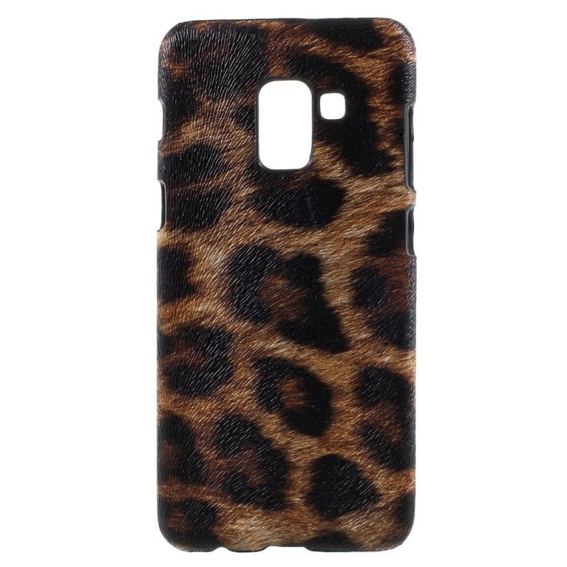 Case Kuoret Samsung Galaxy A8 Ruskea Valkoinen Puhelinkuoret Leopardi