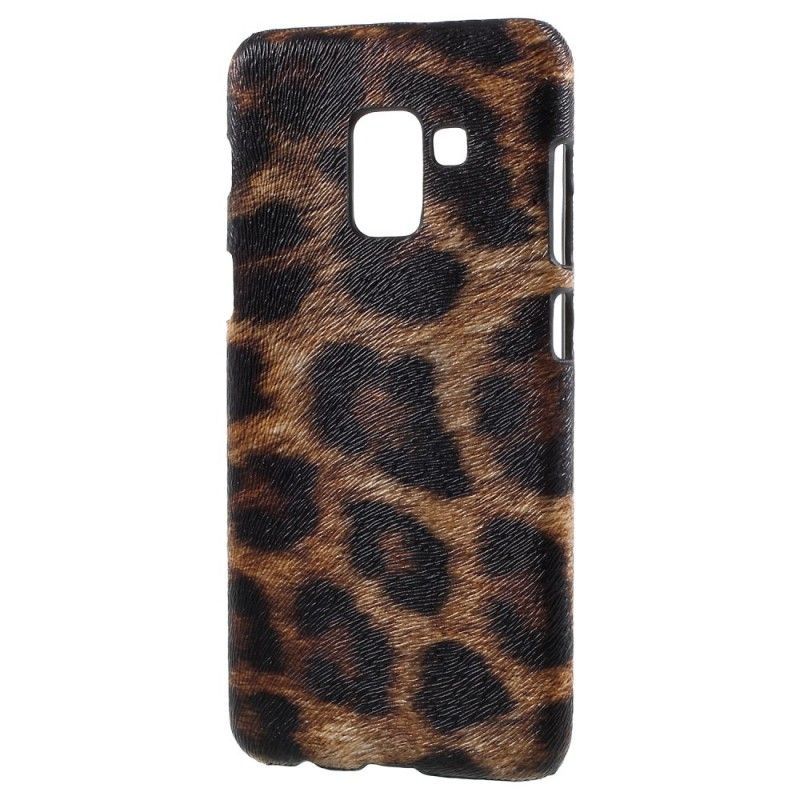 Case Kuoret Samsung Galaxy A8 Ruskea Valkoinen Puhelinkuoret Leopardi