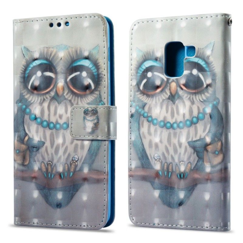 Flip Case Samsung Galaxy A8 Neiti Pöllö 3D