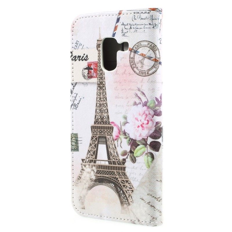 Kotelot Samsung Galaxy A8 Retro Eiffel-Torni