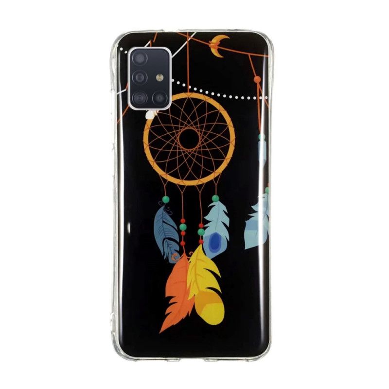 Case Kuoret Samsung Galaxy A51 5G Keltainen Musta Puhelinkuoret Ainutlaatuinen Fluoresoiva Unensieppari