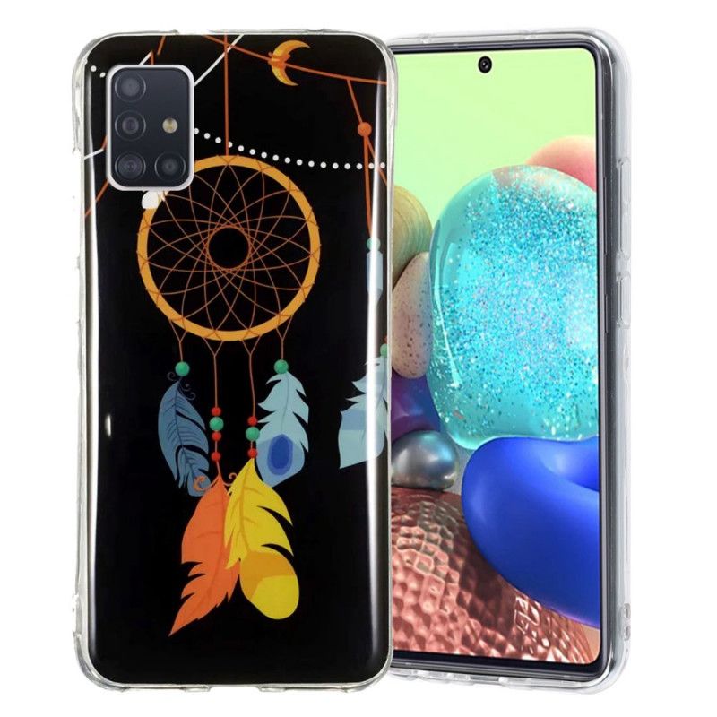 Case Kuoret Samsung Galaxy A51 5G Keltainen Musta Puhelinkuoret Ainutlaatuinen Fluoresoiva Unensieppari