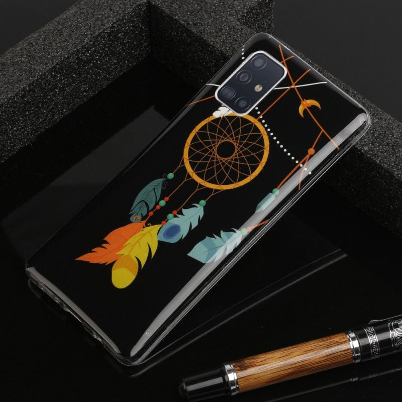 Case Kuoret Samsung Galaxy A51 5G Keltainen Musta Puhelinkuoret Ainutlaatuinen Fluoresoiva Unensieppari