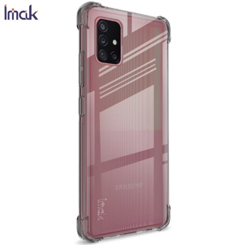 Case Kuoret Samsung Galaxy A51 5G Läpinäkyvä Musta Puhelinkuoret Imak Silkkinen