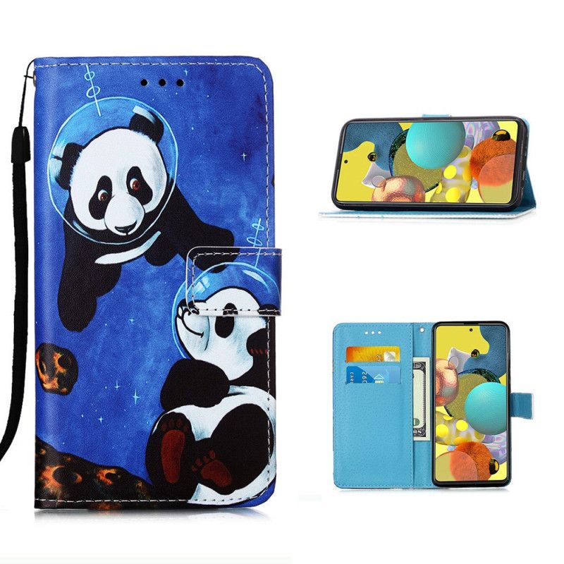 Flip Case Samsung Galaxy A51 5G Pandakosmonautit