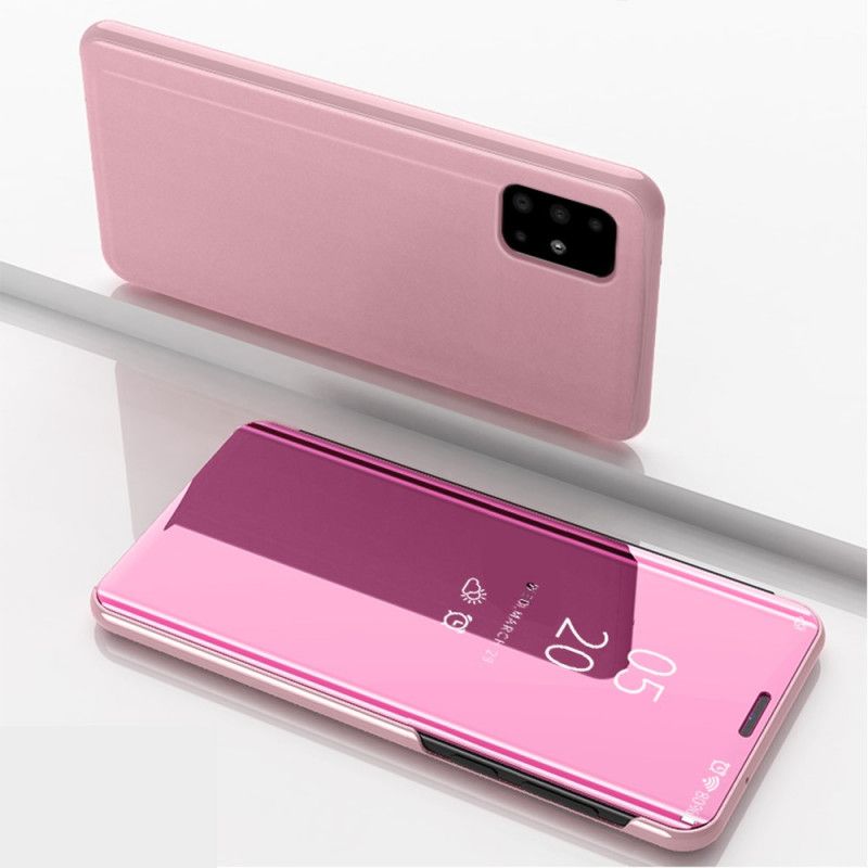 Flip Kotelot Samsung Galaxy A51 5G Magenta Musta Puhelinkuoret Peili