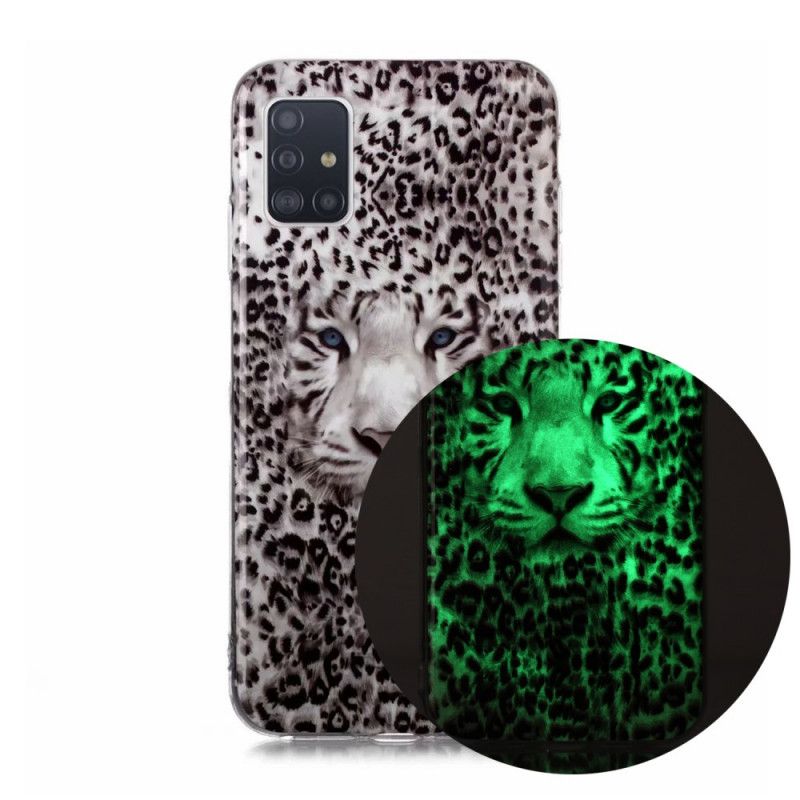 Kuori Samsung Galaxy A51 5G Fluoresoiva Leopardi Suojakuori