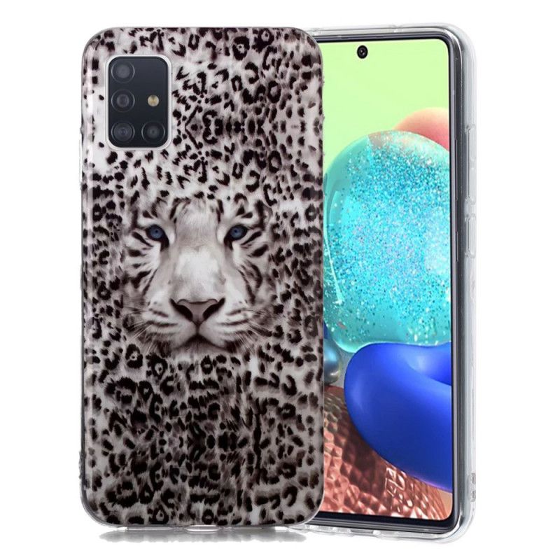 Kuori Samsung Galaxy A51 5G Fluoresoiva Leopardi Suojakuori