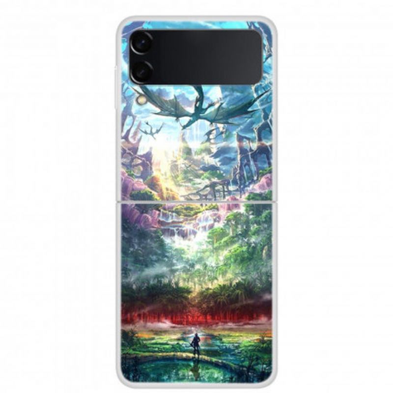 Kuori Case Samsung Galaxy Z Flip 3 5g Puhelinkuoret Dragon