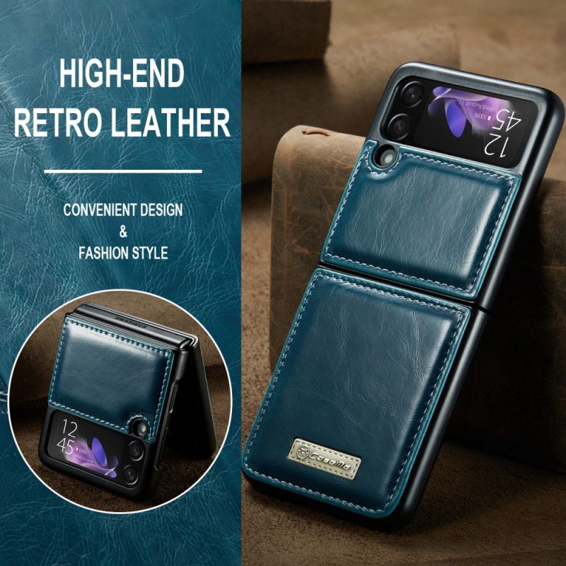 Kuori Samsung Galaxy Z Flip 3 5g Caseme Waxed Leather Style