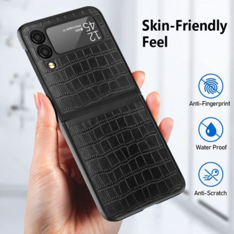 Kuori Samsung Galaxy Z Flip 3 5g Crocodile Skin Style