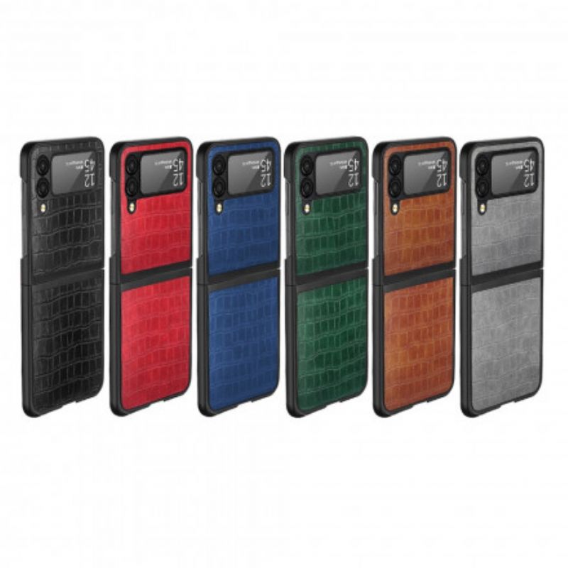 Kuori Samsung Galaxy Z Flip 3 5g Crocodile Skin Style