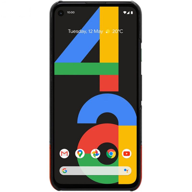 Case Kuoret Google Pixel 4a Punainen Musta Puhelinkuoret Imak Ruiyi -Sarjan Nahkaefekti