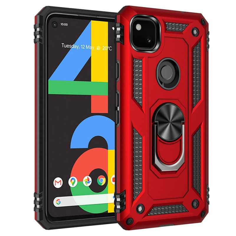 Case Kuoret Google Pixel 4a Punainen Musta Puhelinkuoret Premium-Rengas