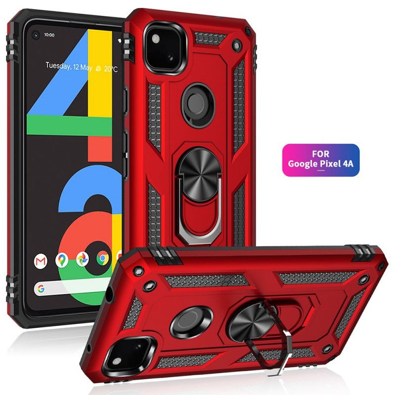 Case Kuoret Google Pixel 4a Punainen Musta Puhelinkuoret Premium-Rengas