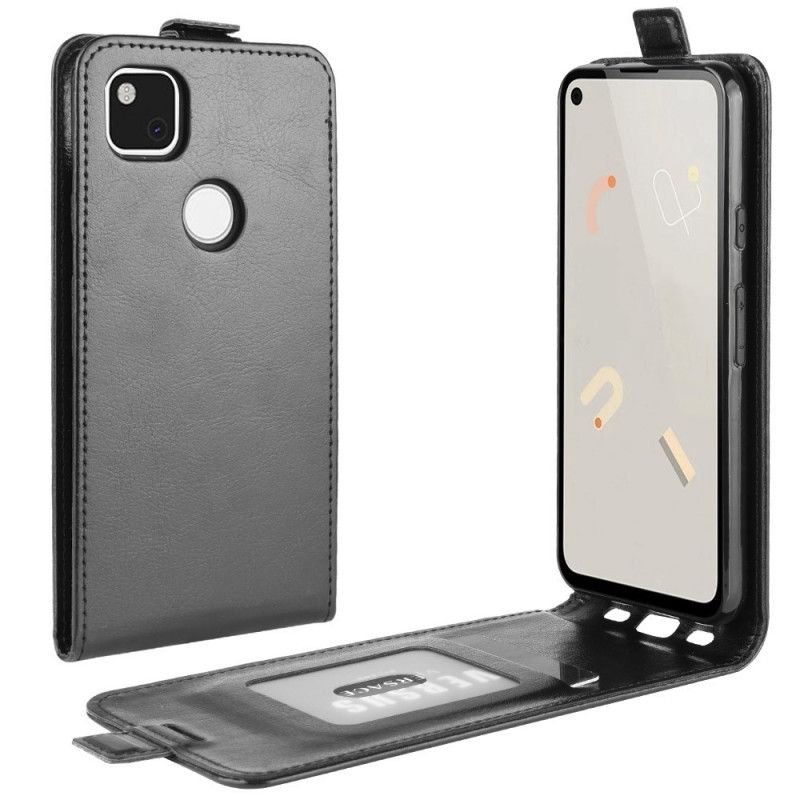 Flip Case Google Pixel 4a Valkoinen Musta Taitettava