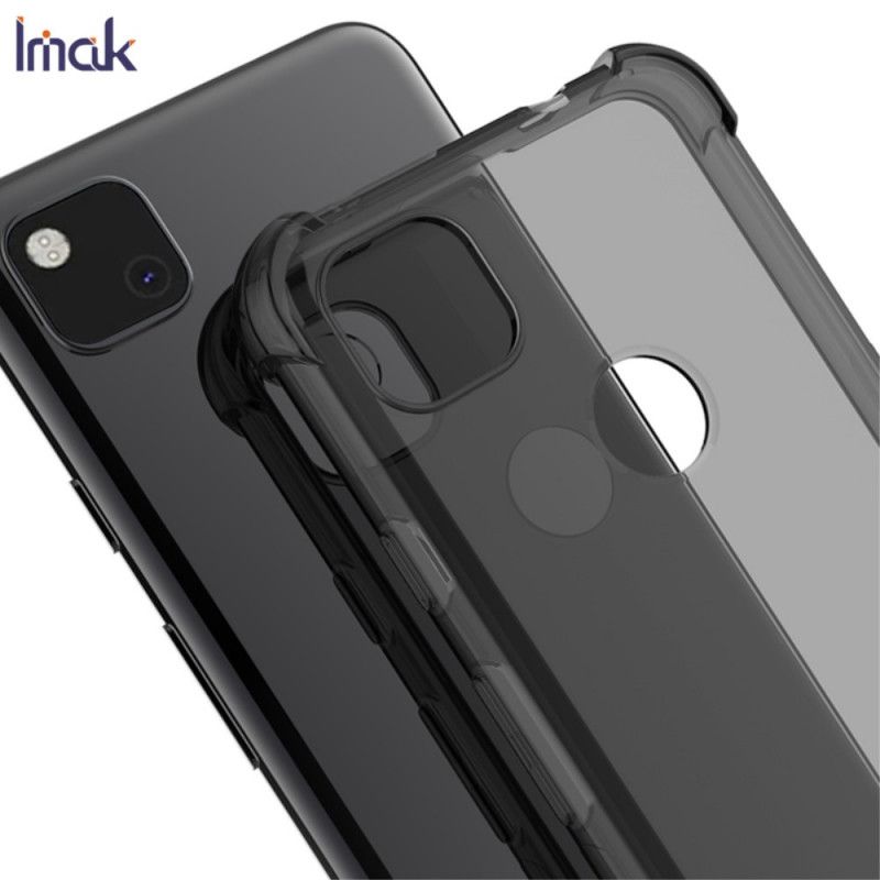 Kuori Google Pixel 4a Läpinäkyvä Harmaa Läpinäkyvä Silkkinen Imak Suojakuori